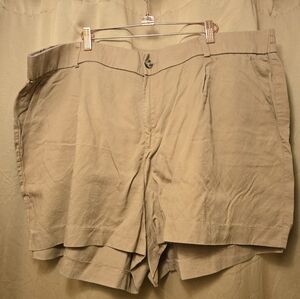 torrid Tan Layered Hem Shorts